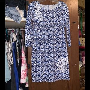 Lilly Pulitzer blue and white dress